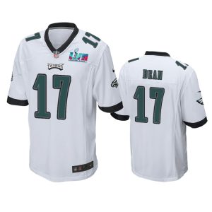 Nakobe Dean Philadelphia Eagles White Super Bowl LVII Game Jersey