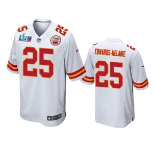 Clyde Edwards-Helaire Kansas City Chiefs White Super Bowl LVII Game Jersey