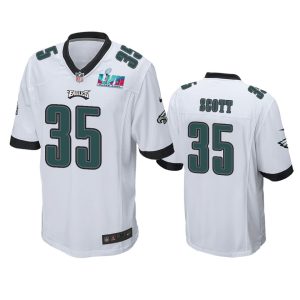 Boston Scott Philadelphia Eagles White Super Bowl LVII Game Jersey