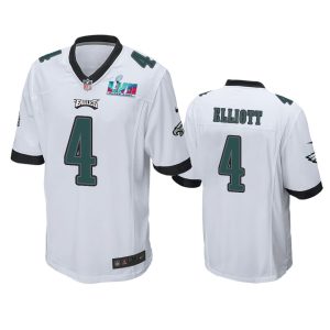 Jake Elliott Philadelphia Eagles White Super Bowl LVII Game Jersey