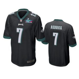 Haason Reddick Philadelphia Eagles Black Super Bowl LVII Game Jersey