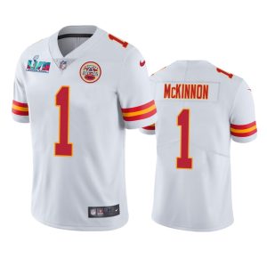 Jerick McKinnon Kansas City Chiefs White Super Bowl LVII Vapor Limited Jersey