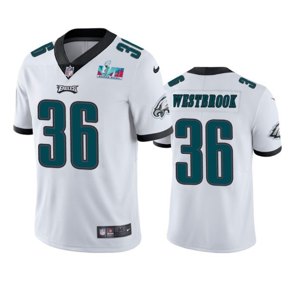 Brian Westbrook Philadelphia Eagles White Super Bowl LVII Vapor Limited Jersey