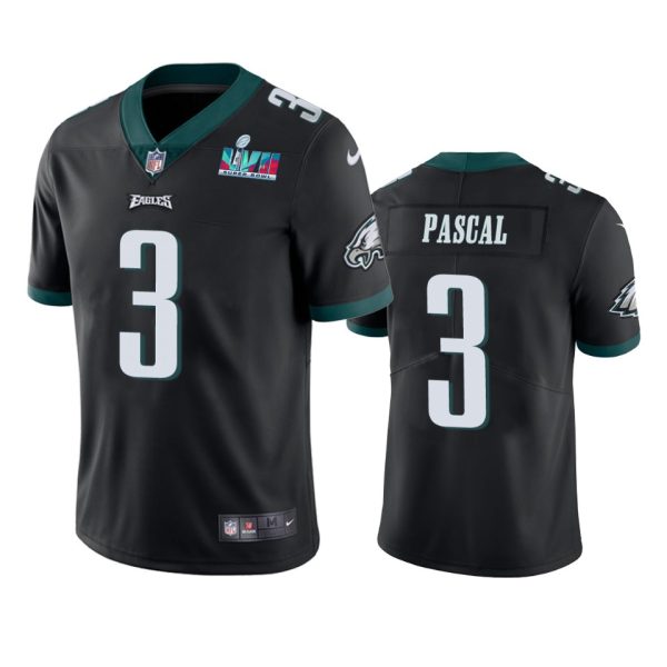 Zach Pascal Philadelphia Eagles Black Super Bowl LVII Vapor Limited Jersey