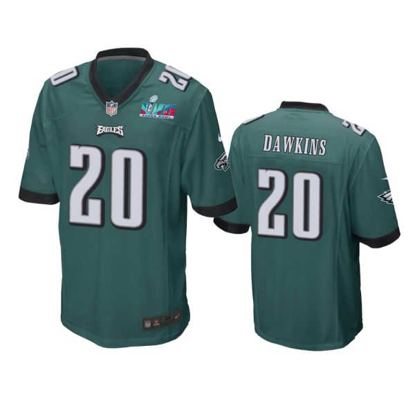 Brian Dawkins Philadelphia Eagles Midnight Green Super Bowl LVII Game Jersey