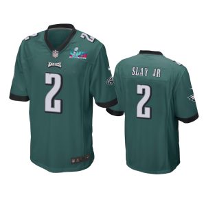 Darius Slay Jr Philadelphia Eagles Midnight Green Super Bowl LVII Game Jersey