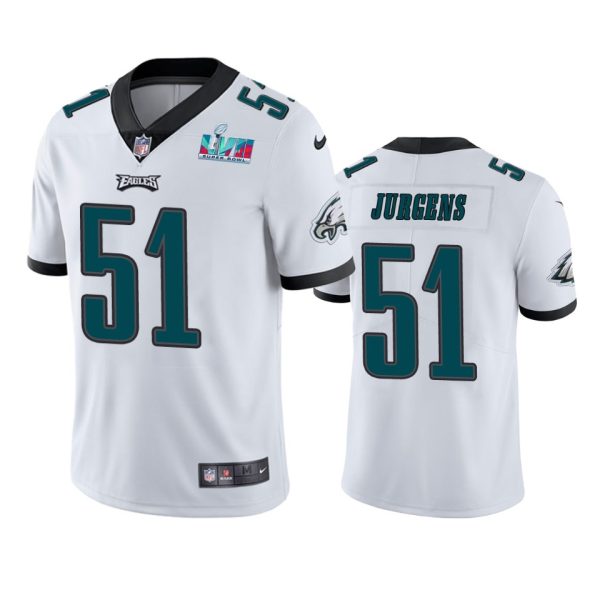 Cam Jurgens Philadelphia Eagles White Super Bowl LVII Vapor Limited Jersey