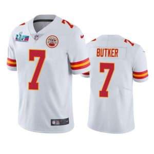 Harrison Butker Kansas City Chiefs White Super Bowl LVII Vapor Limited Jersey