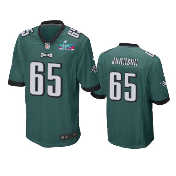 Lane Johnson Philadelphia Eagles Midnight Green Super Bowl LVII Game Jersey