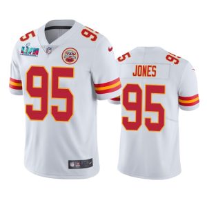 Chris Jones Kansas City Chiefs White Super Bowl LVII Vapor Limited Jersey