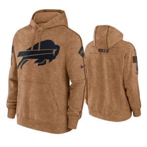 Buffalo Bills 2023 Salute To Service Brown Club Hoodie