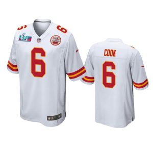 Bryan Cook Kansas City Chiefs White Super Bowl LVII Game Jersey