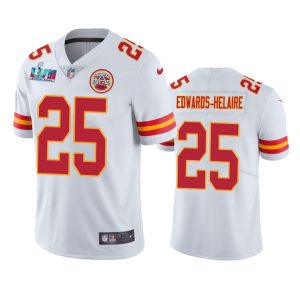 Clyde Edwards-Helaire Kansas City Chiefs White Super Bowl LVII Vapor Limited Jersey