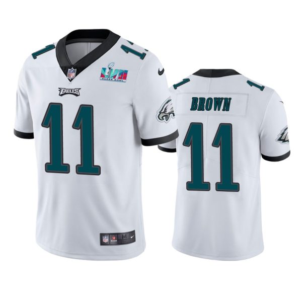 A.J. Brown Philadelphia Eagles White Super Bowl LVII Vapor Limited Jersey