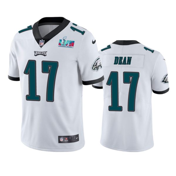 Nakobe Dean Philadelphia Eagles White Super Bowl LVII Vapor Limited Jersey