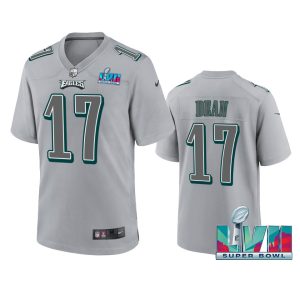 Nakobe Dean Philadelphia Eagles Gray Super Bowl LVII Atmosphere Jersey