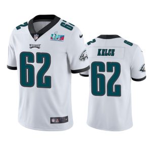 Jason Kelce Philadelphia Eagles White Super Bowl LVII Vapor Limited Jersey