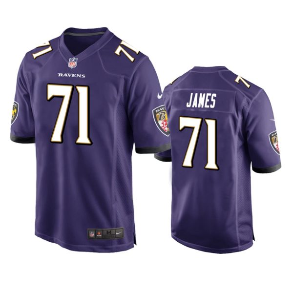 Ja'Wuan James Baltimore Ravens Purple Game Jersey