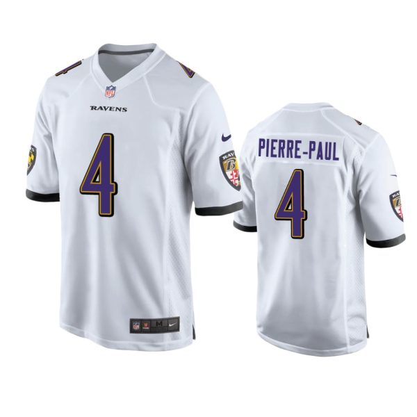 Jason Pierre-Paul Baltimore Ravens White Game Jersey