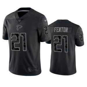 Rashad Fenton Atlanta Falcons Black Reflective Limited Jersey