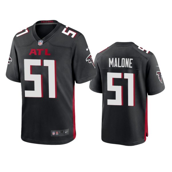 DeAngelo Malone Atlanta Falcons Black Game Jersey