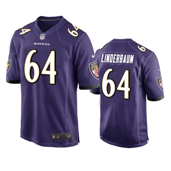 Tyler Linderbaum Baltimore Ravens Purple Game Jersey