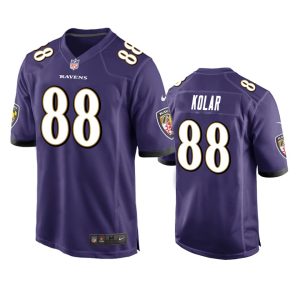 Charlie Kolar Baltimore Ravens Purple Game Jersey