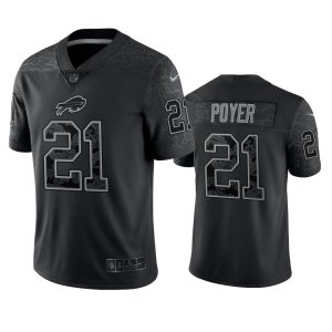 Jordan Poyer Buffalo Bills Black Reflective Limited Jersey