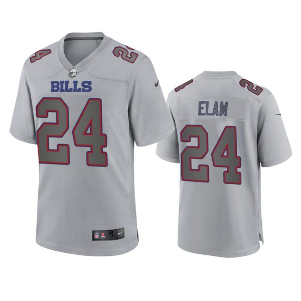 Kaiir Elam Buffalo Bills Gray Atmosphere Fashion Game Jersey