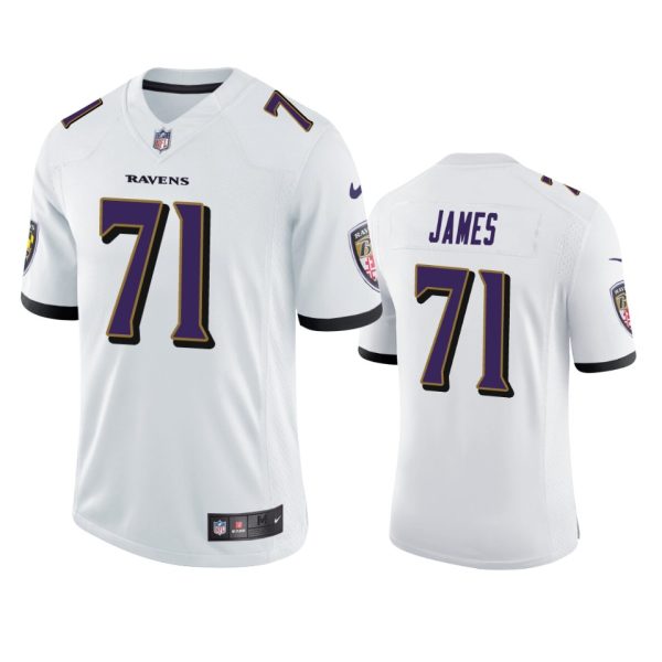 Ja'Wuan James Baltimore Ravens White Vapor Limited Jersey - Men's