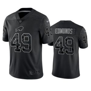 Tremaine Edmunds Buffalo Bills Black Reflective Limited Jersey