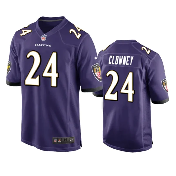 Jadeveon Clowney Baltimore Ravens Purple Game Jersey