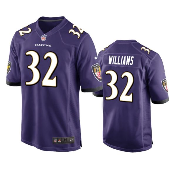 Marcus Williams Baltimore Ravens Purple Game Jersey