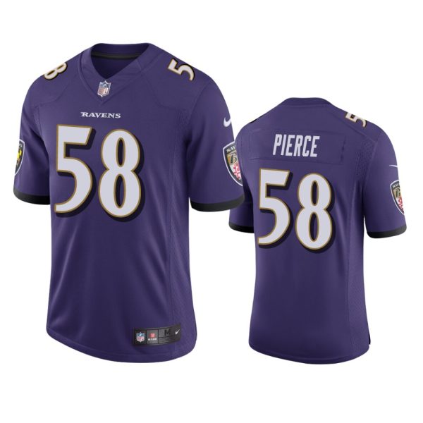 Michael Pierce Baltimore Ravens Purple Vapor Limited Jersey - Men's