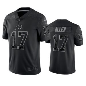 Josh Allen Buffalo Bills Black Reflective Limited Jersey