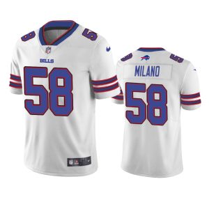 Matt Milano Buffalo Bills White Vapor Limited Jersey