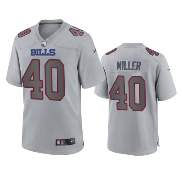 Von Miller Buffalo Bills Gray Atmosphere Fashion Game Jersey