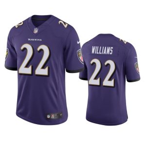 Damarion Williams Baltimore Ravens Purple Vapor Limited Jersey