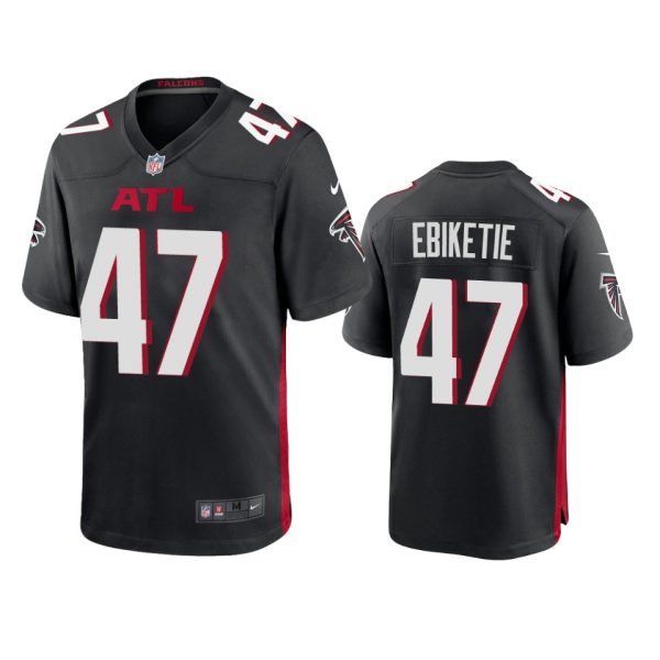 Arnold Ebiketie Atlanta Falcons Black Game Jersey