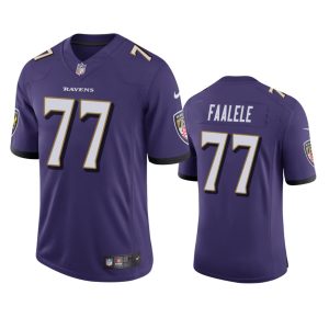 Daniel Faalele Baltimore Ravens Purple Vapor Limited Jersey
