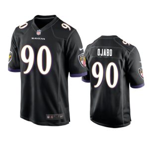 David Ojabo Baltimore Ravens Black Game Jersey