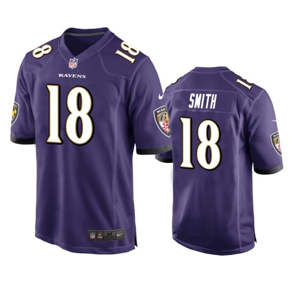 Roquan Smith Baltimore Ravens Purple Game Jersey