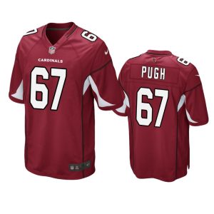 Justin Pugh Arizona Cardinals #67 Red Game Jersey - Men's