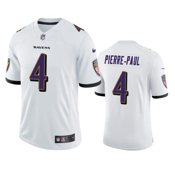 Jason Pierre-Paul Baltimore Ravens White Vapor Limited Jersey