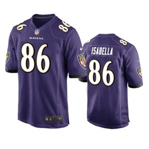 Andy Isabella Baltimore Ravens Purple Game Jersey