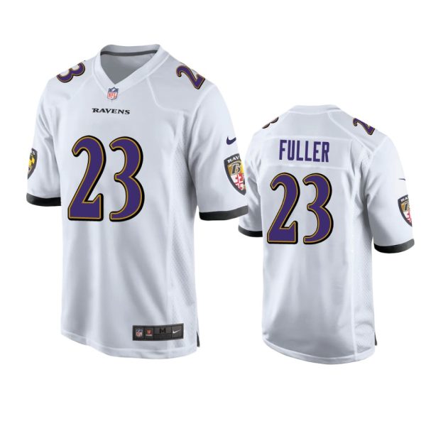 Kyle Fuller Baltimore Ravens White Game Jersey