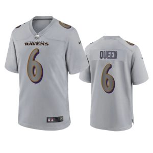 Patrick Queen Baltimore Ravens Gray Atmosphere Fashion Game Jersey