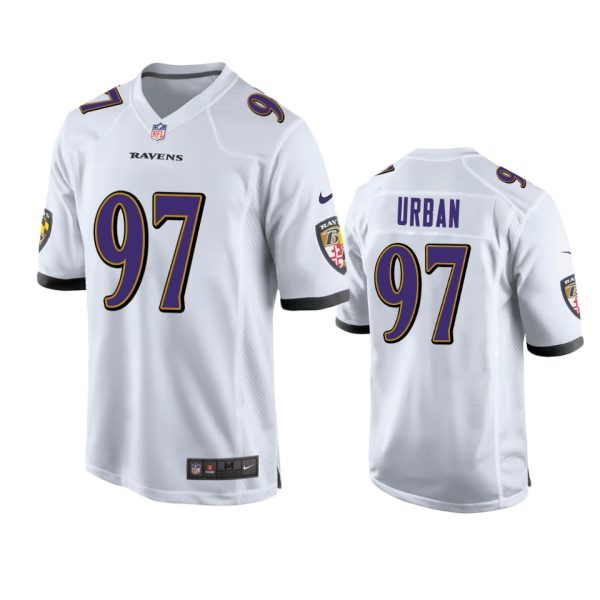 Brent Urban Baltimore Ravens White Game Jersey