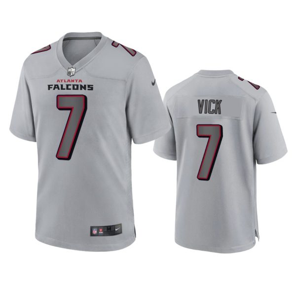 Michael Vick Atlanta Falcons Gray Atmosphere Fashion Game Jersey