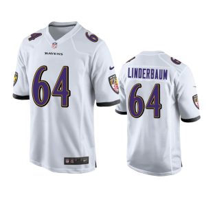 Tyler Linderbaum Baltimore Ravens White Game Jersey